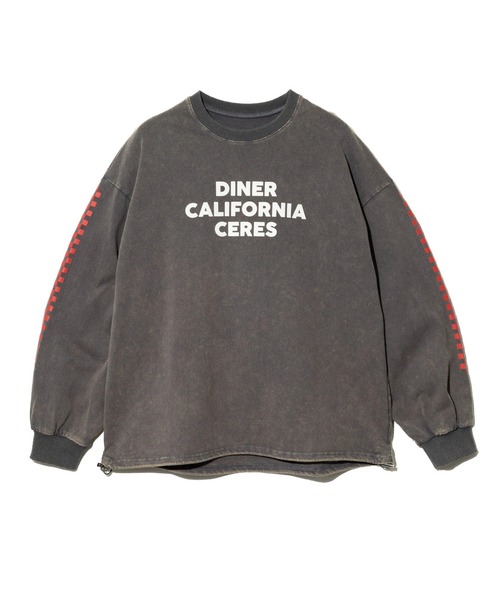 go slow caravan（ゴースローキャラバン）の「en haut/アン オート　ダイナー ロンTEE（ベスト・レディース・ネイビー/チャコールグレー/アイボリー・FREE）」の14枚目の写真