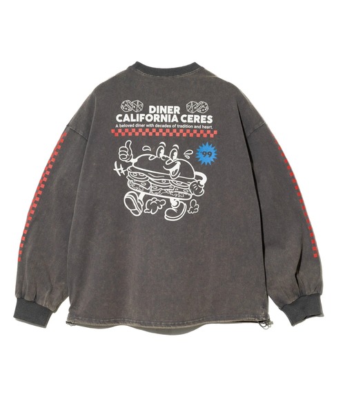 go slow caravan（ゴースローキャラバン）の「en haut/アン オート　ダイナー ロンTEE（ベスト・レディース・ネイビー/チャコールグレー/アイボリー・FREE）」の15枚目の写真