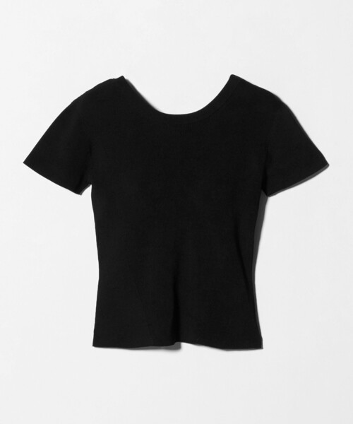 NICENICE MOMENT（ナイスナイスモーメント）の「＜NICENICE MOMENT＞バックオープン ニットTシャツ（その他アンダーウェア/インナー・レディース・ブラウン系/ブラック/ホワイト・FREE）」の3枚目の写真