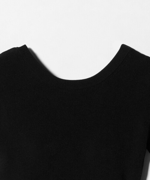 NICENICE MOMENT（ナイスナイスモーメント）の「＜NICENICE MOMENT＞バックオープン ニットTシャツ（その他アンダーウェア/インナー・レディース・ブラウン系/ブラック/ホワイト・FREE）」の11枚目の写真