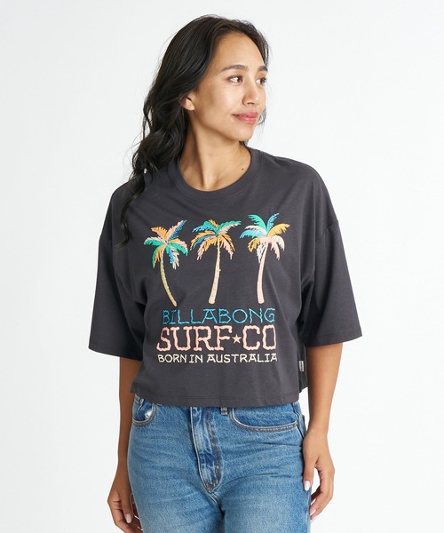 BILLABONG(ビラボン)の「BILLABONG ウィメンズ FOUND IT PARADISE LS CROPPED TEE Tシャツ 【2026年夏モデル】(Tシャツ/カットソー・レディース・ホワイト/オフホワイト/イエロー系その他/グリーン系その他・MEDIUM)」の3枚目の写真