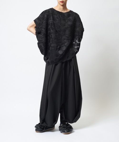 gomme(ゴム)の「フラワーコクーンブラウス(シャツ/ブラウス・レディース・ブラック/アイボリー・MEDIUM)」の6枚目の写真