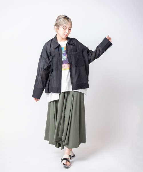 OSMOSIS（オズモーシス）の「シアージップブルゾン（ブルゾン・レディース・ネイビー/ブラック/グレイッシュベージュ・ONE SIZE）」の17枚目の写真