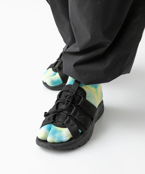 NODAL(ノーダル)の「『別注』NODAL×EKAL Tie Dye Socks(ソックス/靴下・メンズ・イエロー系その他/パープル系その他・ONE)」の6枚目の写真
