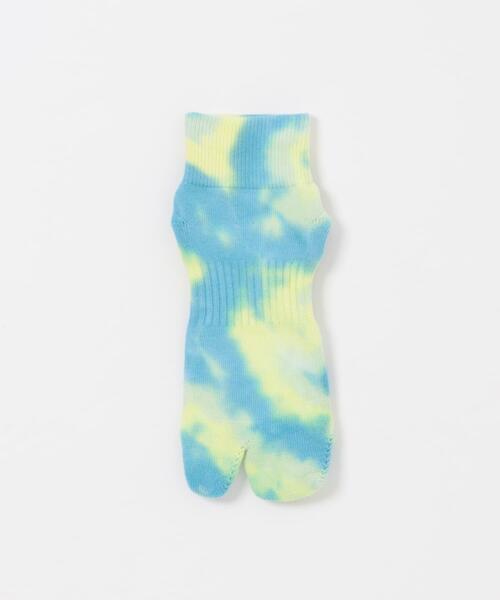 NODAL(ノーダル)の「『別注』NODAL×EKAL Tie Dye Socks(ソックス/靴下・メンズ・イエロー系その他/パープル系その他・ONE)」の8枚目の写真