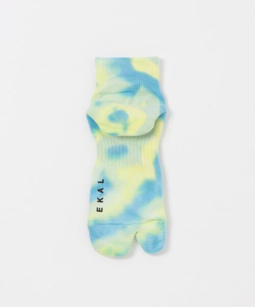 NODAL(ノーダル)の「『別注』NODAL×EKAL Tie Dye Socks(ソックス/靴下・メンズ・イエロー系その他/パープル系その他・ONE)」の9枚目の写真