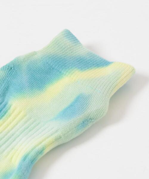 NODAL(ノーダル)の「『別注』NODAL×EKAL Tie Dye Socks(ソックス/靴下・メンズ・イエロー系その他/パープル系その他・ONE)」の11枚目の写真
