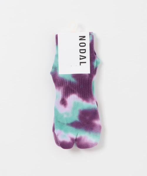NODAL(ノーダル)の「『別注』NODAL×EKAL Tie Dye Socks(ソックス/靴下・メンズ・イエロー系その他/パープル系その他・ONE)」の13枚目の写真