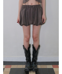 BALLOON SKIRT [DEEP BROWN ]