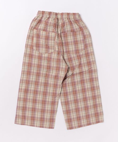 Ocean&Ground（オーシャン&グラウンド）の「チェックワイドパンツ（その他パンツ・キッズ・ベージュ/パープル・100/110/120/130/140）」の8枚目の写真