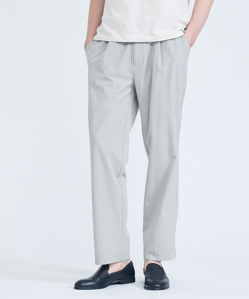 ABAHOUSE GRAY(アバハウスグレイ)の「【ストレッチ/洗える】1タック イージー ワイドテーパードパンツ(その他パンツ・メンズ・ダークネイビー/ブラック/ブラウン/グレイッシュベージュ・48/46/50)」の3枚目の写真