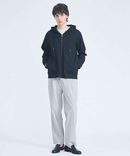 ABAHOUSE GRAY(アバハウスグレイ)の「【ストレッチ/洗える】1タック イージー ワイドテーパードパンツ(その他パンツ・メンズ・ダークネイビー/ブラック/ブラウン/グレイッシュベージュ・48/46/50)」の16枚目の写真