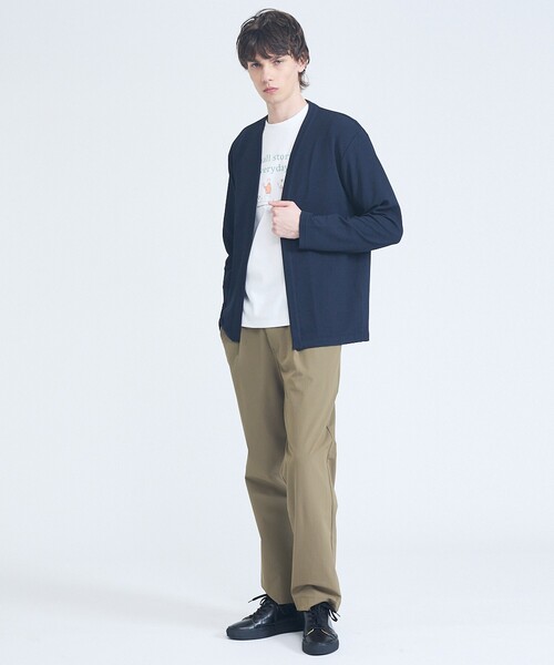 ABAHOUSE GRAY(アバハウスグレイ)の「【ストレッチ/洗える】1タック イージー ワイドテーパードパンツ(その他パンツ・メンズ・ダークネイビー/ブラック/ブラウン/グレイッシュベージュ・48/46/50)」の9枚目の写真