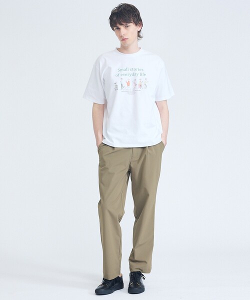 ABAHOUSE GRAY(アバハウスグレイ)の「【ストレッチ/洗える】1タック イージー ワイドテーパードパンツ(その他パンツ・メンズ・ダークネイビー/ブラック/ブラウン/グレイッシュベージュ・48/46/50)」の10枚目の写真