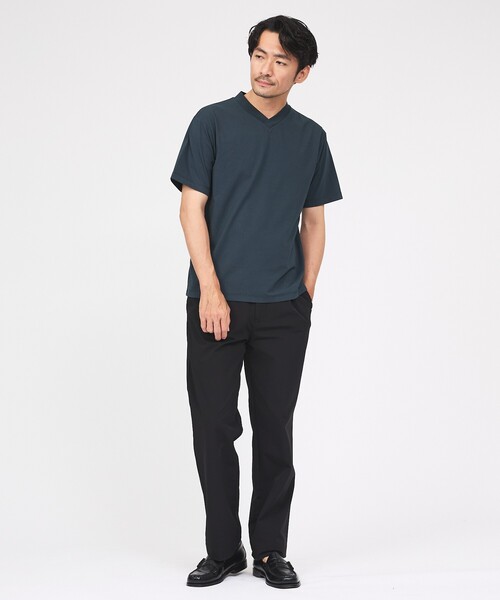 ABAHOUSE GRAY(アバハウスグレイ)の「【ストレッチ/洗える】1タック イージー ワイドテーパードパンツ(その他パンツ・メンズ・ダークネイビー/ブラック/ブラウン/グレイッシュベージュ・48/46/50)」の17枚目の写真