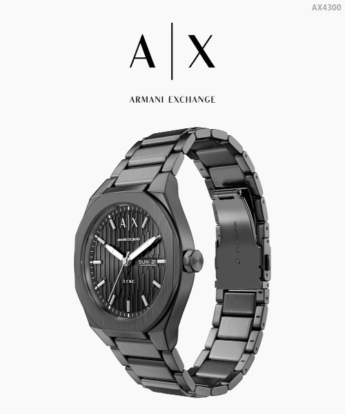 ARMANI EXCHANGE(アルマーニエクスチェンジ)の「アルマーニ・エクスチェンジ 腕時計 メンズ アナログ ステンレス AX4300(アナログ腕時計・メンズ・チャコールグレー・FREE)」の8枚目の写真
