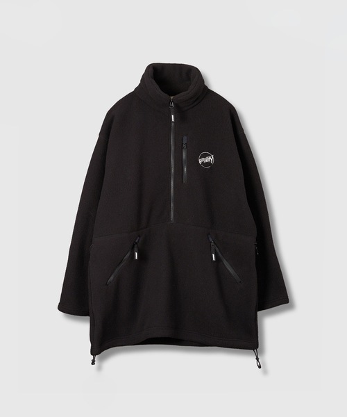 HOLIDAY（ホリデイ）の「CLASSIC FLEECE ANORAK DRESS クラシックフリースアノラックドレス（その他アウター・レディース・グレー/ブラック・ONE SIZE）」の2枚目の写真