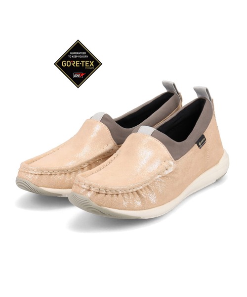 madras Walk(マドラスウォーク)の「【GORE-TEX】マドラスウォーク madras Walk 防水・透湿 ストレッチモカシンスリッポンシューズ MWL1021(スリッポン・レディース・ベージュ・22.5cm/23cm/23.5cm/24cm/24.5cm)」の1枚目の写真