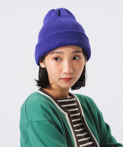 BEAMS BOY（ビームスボーイ）の「organicsta / 2ロール ビーニー（ハット・レディース・レッド系その他5/パープル系その他5・ONE SIZE）」の2枚目の写真