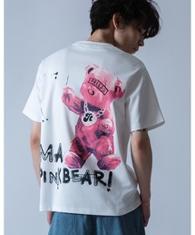 ストリートピンクベア 半袖Tシャツ