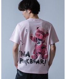 ストリートピンクベア 半袖Tシャツ