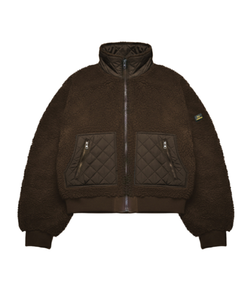 ABEEHUMS(アビハムズ)の「キルティッドダンブルポグリジャケット ABH358-221 ブラウン(その他アウター・レディース・ブラウン・SMALL/MEDIUM)」の1枚目の写真