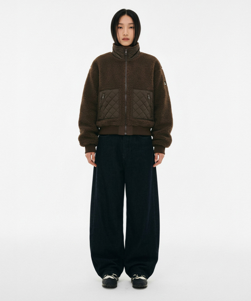 ABEEHUMS(アビハムズ)の「キルティッドダンブルポグリジャケット ABH358-221 ブラウン(その他アウター・レディース・ブラウン・SMALL/MEDIUM)」の4枚目の写真