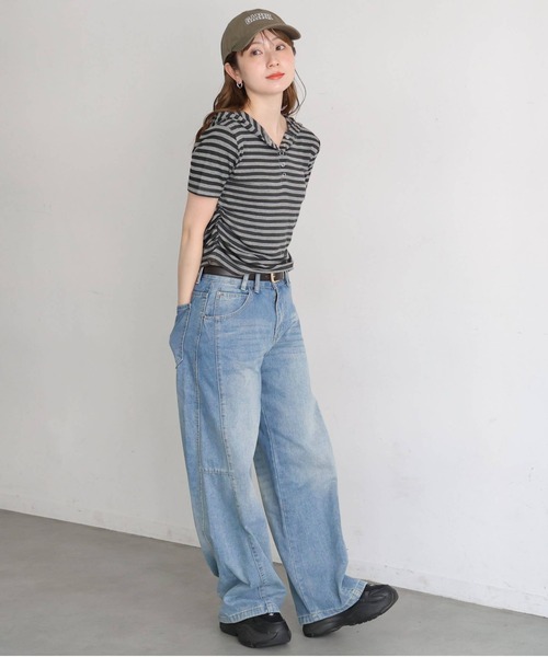 tiptop（ティップトップ）の「アソートヘンリー半袖パーカー（Tシャツ/カットソー・レディース・グレー系その他2/グレー系その他・FREE）」の10枚目の写真
