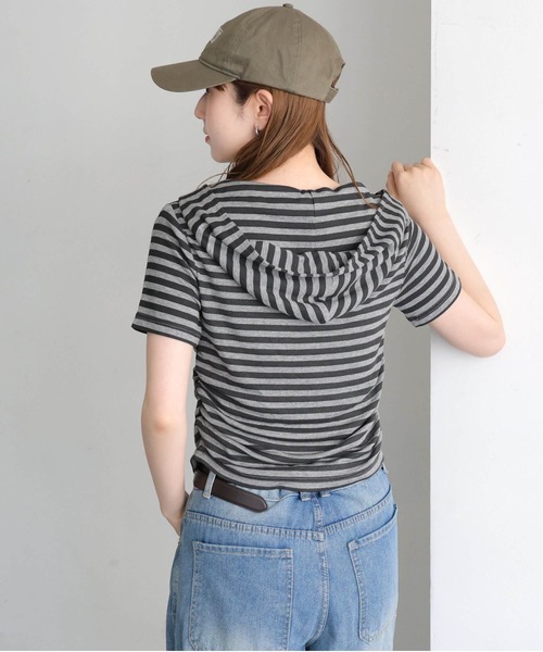 tiptop（ティップトップ）の「アソートヘンリー半袖パーカー（Tシャツ/カットソー・レディース・グレー系その他2/グレー系その他・FREE）」の11枚目の写真