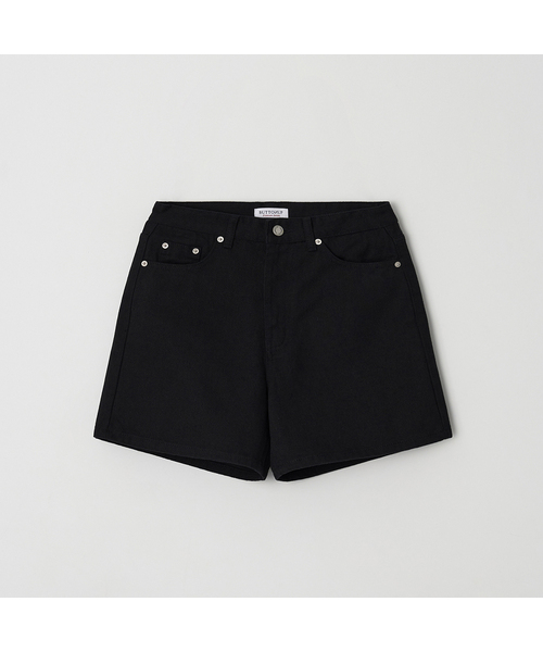 BUTTON UP(ボタンアップ)の「デイリーコットンショートパンツ(2カラー)(その他パンツ・レディース・アイボリー/ブラック・SMALL/MEDIUM/LARGE)」の2枚目の写真