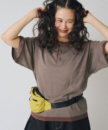 WHIMSIC | 【UNISEX】ボーダーポロニットシャツ(ニット/セーター)