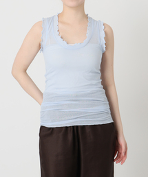 IENA LA BOUCLE（イエナラブークル）の「《追加2》seamless basic. シームレスベーシック Flounce タンクトップ（タンクトップ）」