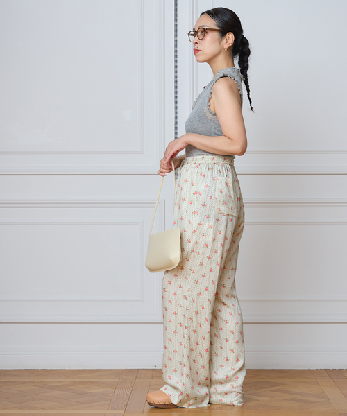 IENA LA BOUCLE（イエナラブークル）の「《追加2》seamless basic. シームレスベーシック Flounce タンクトップ（タンクトップ・レディース・サックスブルー/チャコールグレー・FREE）」の10枚目の写真