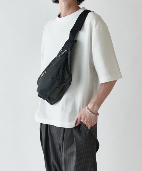 CIE(シー)の「【CIE】VARIOUS SLINGBAG-M(ショルダーバッグ・メンズ・グレー/ブラック・FREE)」の13枚目の写真