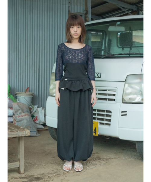 PEEVES PEEVES(フィブス フィブス)の「Gathered Balloon Pants / Black(スウェットパンツ・レディース・その他・OS)」の1枚目の写真