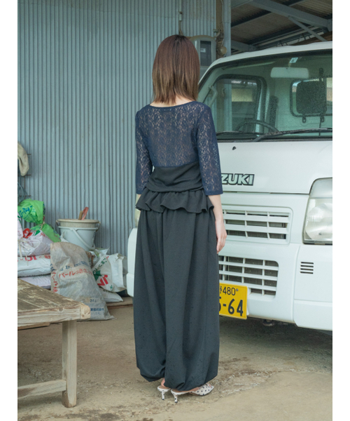 PEEVES PEEVES(フィブス フィブス)の「Gathered Balloon Pants / Black(スウェットパンツ・レディース・その他・OS)」の3枚目の写真