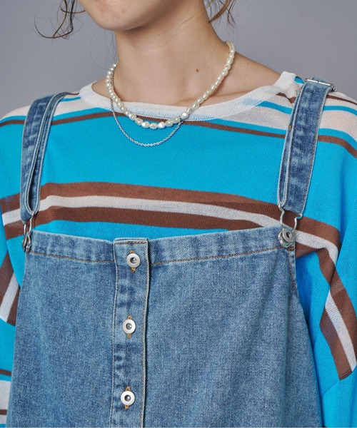 terrace(テラス)の「デニムサロペット(サロペット/オーバーオール・レディース・ブラック・FREE)」の17枚目の写真