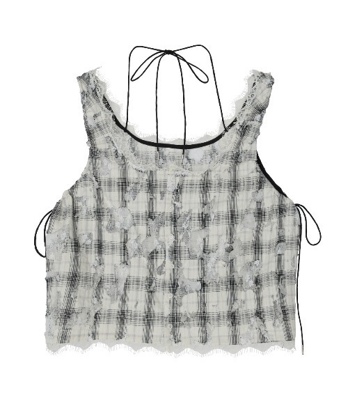 Ameri(アメリ)の「MEDI 2WAY MIA PUCHI N/SL BLOUSE(シャツ/ブラウス・レディース・マルチ/ネイビー/アイボリー・MEDIUM/SMALL)」の16枚目の写真
