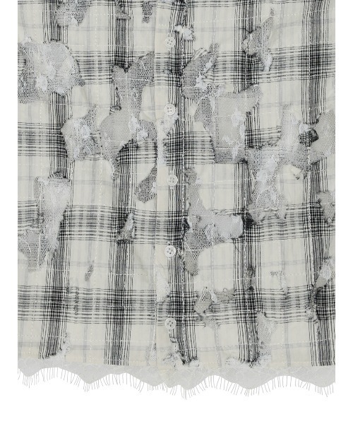 Ameri(アメリ)の「MEDI 2WAY MIA PUCHI N/SL BLOUSE(シャツ/ブラウス・レディース・マルチ/ネイビー/アイボリー・MEDIUM/SMALL)」の9枚目の写真