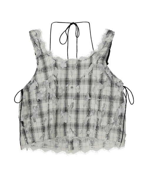 Ameri(アメリ)の「MEDI 2WAY MIA PUCHI N/SL BLOUSE(シャツ/ブラウス・レディース・マルチ/ネイビー/アイボリー・MEDIUM/SMALL)」の10枚目の写真