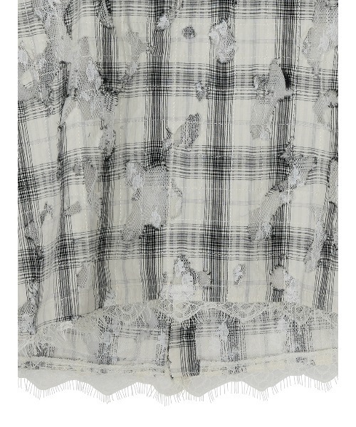 Ameri(アメリ)の「MEDI 2WAY MIA PUCHI N/SL BLOUSE(シャツ/ブラウス・レディース・マルチ/ネイビー/アイボリー・MEDIUM/SMALL)」の4枚目の写真