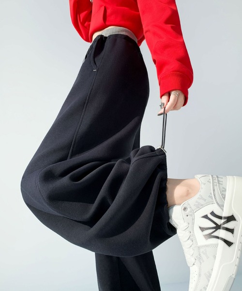 2ly2(トゥーリートゥー)の「ゆったりシルエット スウェットワイドパンツ(その他パンツ・レディース・ネイビー/ホワイト/グレー・FREE)」の15枚目の写真