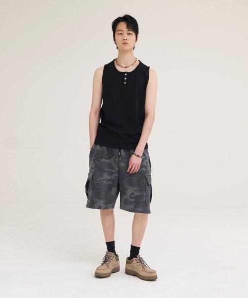 AKECII（アケシ）の「ソルジャーズカーゴスウェットショーツ_グレー（その他パンツ・メンズ・その他・MEDIUM/LARGE）」の6枚目の写真
