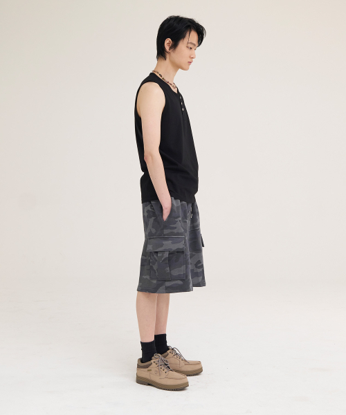 AKECII（アケシ）の「ソルジャーズカーゴスウェットショーツ_グレー（その他パンツ・メンズ・その他・MEDIUM/LARGE）」の7枚目の写真