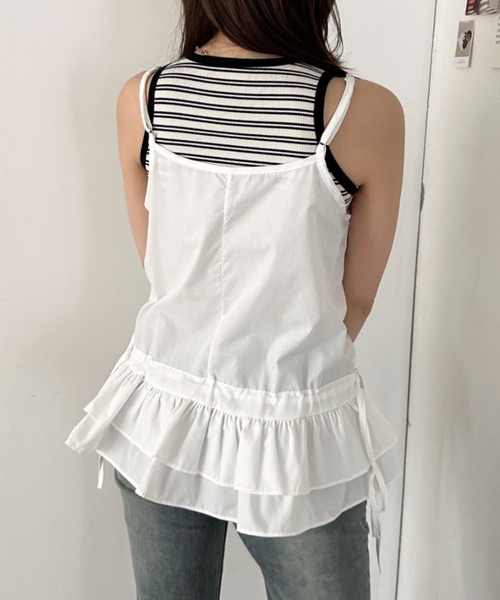 CLEA(クレア)の「裾フリルシャツキャミソール(Tシャツ/カットソー・レディース・ホワイト・FREE)」の10枚目の写真
