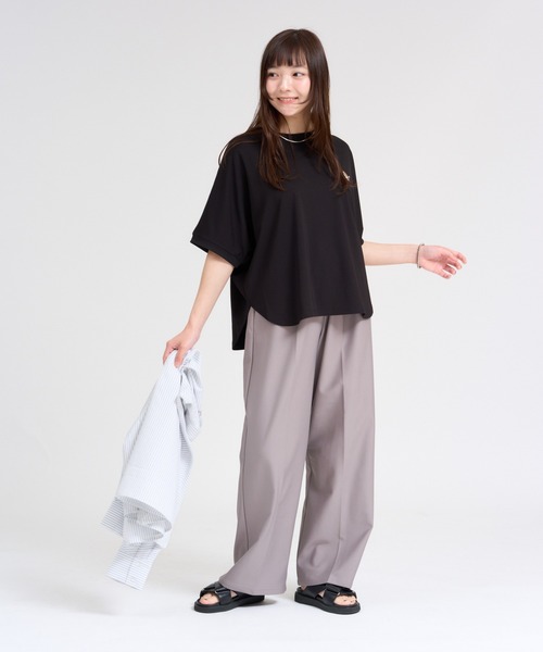 meeny miny(ミーニーマイニー)の「【接触冷感/吸汗/速乾/洗濯機洗い可】【伸洗シリーズ】スーパーもちのびeasyパンツ(その他パンツ・レディース・チャコールグレー/ブラック/ブルーグレー/グレー・LARGE/MEDIUM/SMALL)」の12枚目の写真