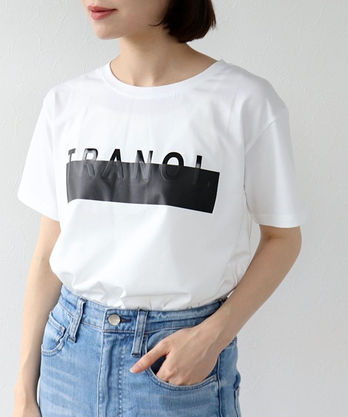 Jines(ジネス)の「【TRANOI】プリントTシャツ(Tシャツ/カットソー・レディース・ホワイト・38)」の17枚目の写真