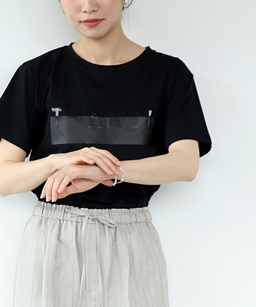 Jines(ジネス)の「【TRANOI】プリントTシャツ(Tシャツ/カットソー・レディース・ホワイト・38)」の19枚目の写真