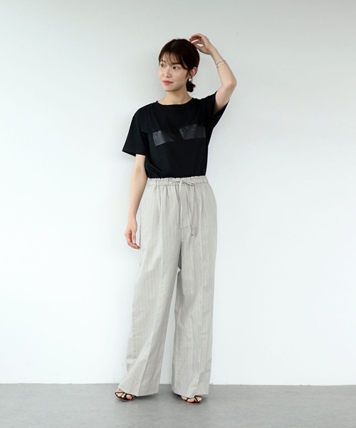 Jines(ジネス)の「【TRANOI】プリントTシャツ(Tシャツ/カットソー・レディース・ホワイト・38)」の22枚目の写真