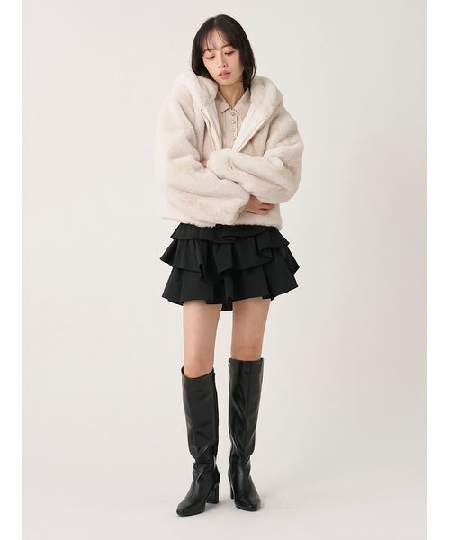 SNIDEL（スナイデル）の「フリルミニスカショーパン（その他パンツ・レディース・インディゴブルー/ブラック/ホワイト・0/1）」の18枚目の写真